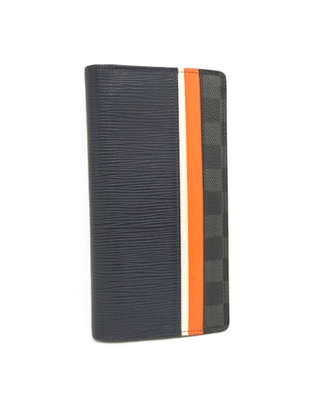 Louis Vuitton Portefeuille Brazza NM Epi Damier Graphite Blue Marine Wallet